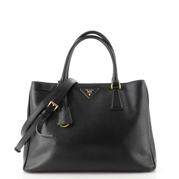 Prada Double Zip Lux Tote Saffiano Leather Medium