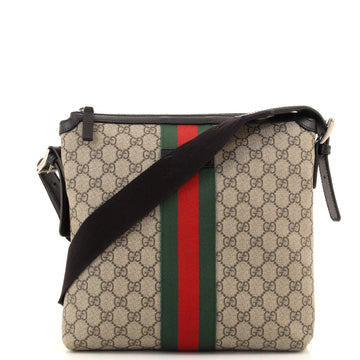Gucci Web Messenger Bag GG Coated Canvas Medium