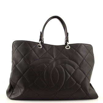 Chanel Timeless CC Soft Zip Tote Quilted Caviar XL