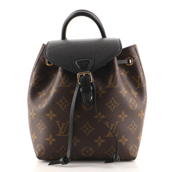 Louis Vuitton Montsouris Backpack NM Monogram Canvas with Leather BB
