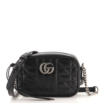 Gucci GG Marmont Shoulder Bag Mixed Matelasse Leather Mini