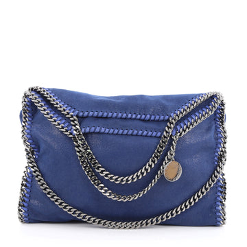 Stella McCartney Falabella Fold Over Bag Shaggy Deer Blue 1795901