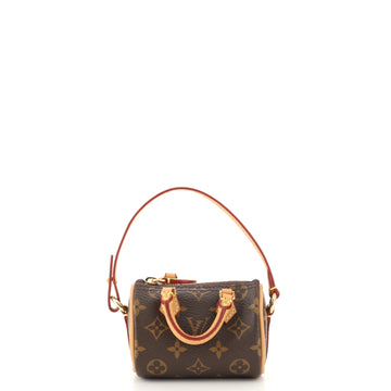 Louis Vuitton Micro Speedy Bag Charm Monogram Canvas