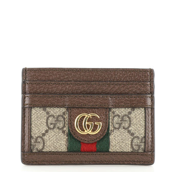 Gucci Ophidia Card Holder GG Coated Canvas