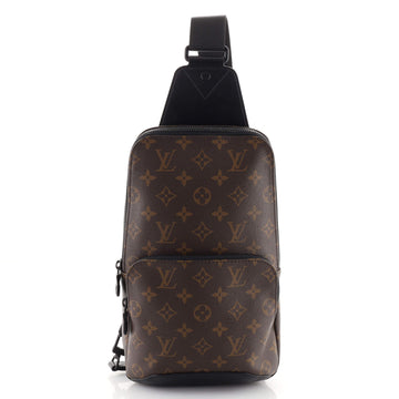 Louis Vuitton Avenue Sling Bag Macassar Monogram Canvas