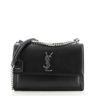 Saint Laurent Sunset Crossbody Bag Leather Large