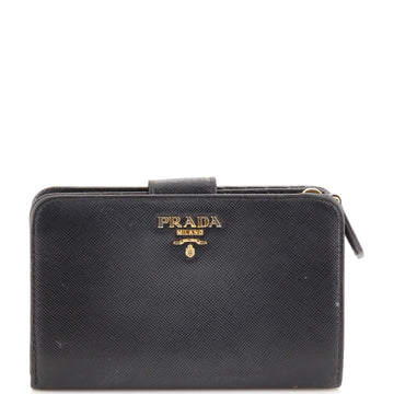 Prada Tab Wallet Saffiano Leather Medium