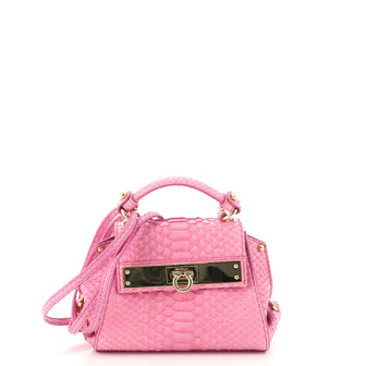 Salvatore Ferragamo Sofia Satchel Python Mini