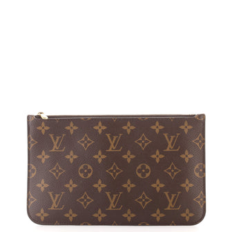 Louis Vuitton Neverfull Pochette Monogram Canvas Large
