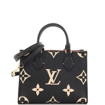 Louis Vuitton OnTheGo Tote Bicolor Monogram Empreinte Giant PM