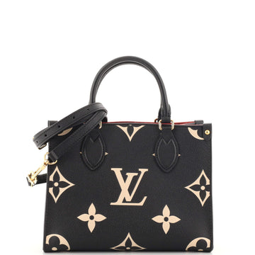 Louis Vuitton OnTheGo Tote Bicolor Monogram Empreinte Giant PM