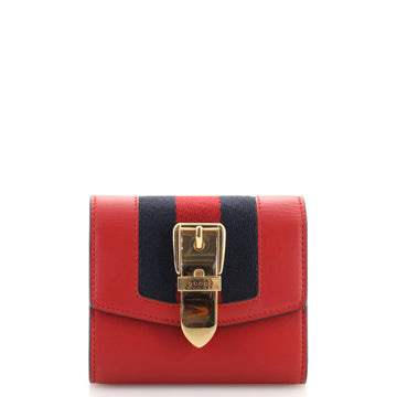 Gucci Sylvie Compact Wallet Leather