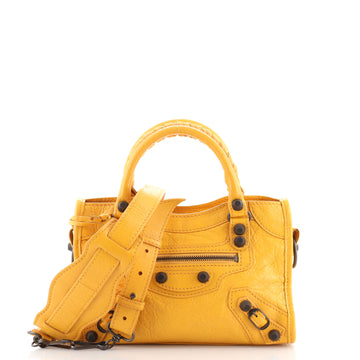 Balenciaga City Giant Studs Bag Leather Mini