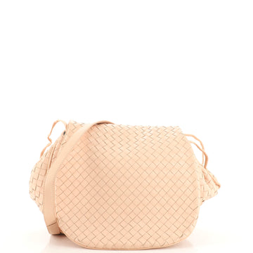 Bottega Veneta Flap Messenger Bag Intrecciato Nappa Small