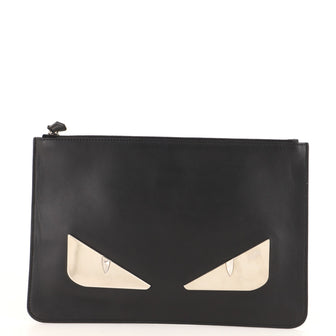 Fendi Monster Pouch Leather Medium