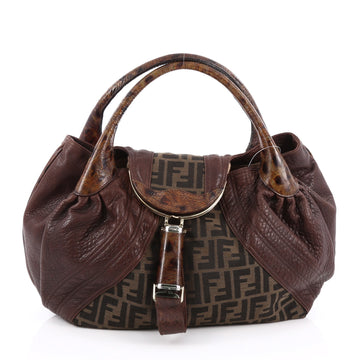 Fendi Spy Bag Zucca Canvas and Leather Brown