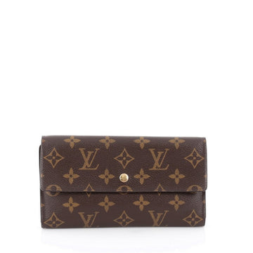 Louis Vuitton Porte Tresor International Wallet Monogram Canvas Brown