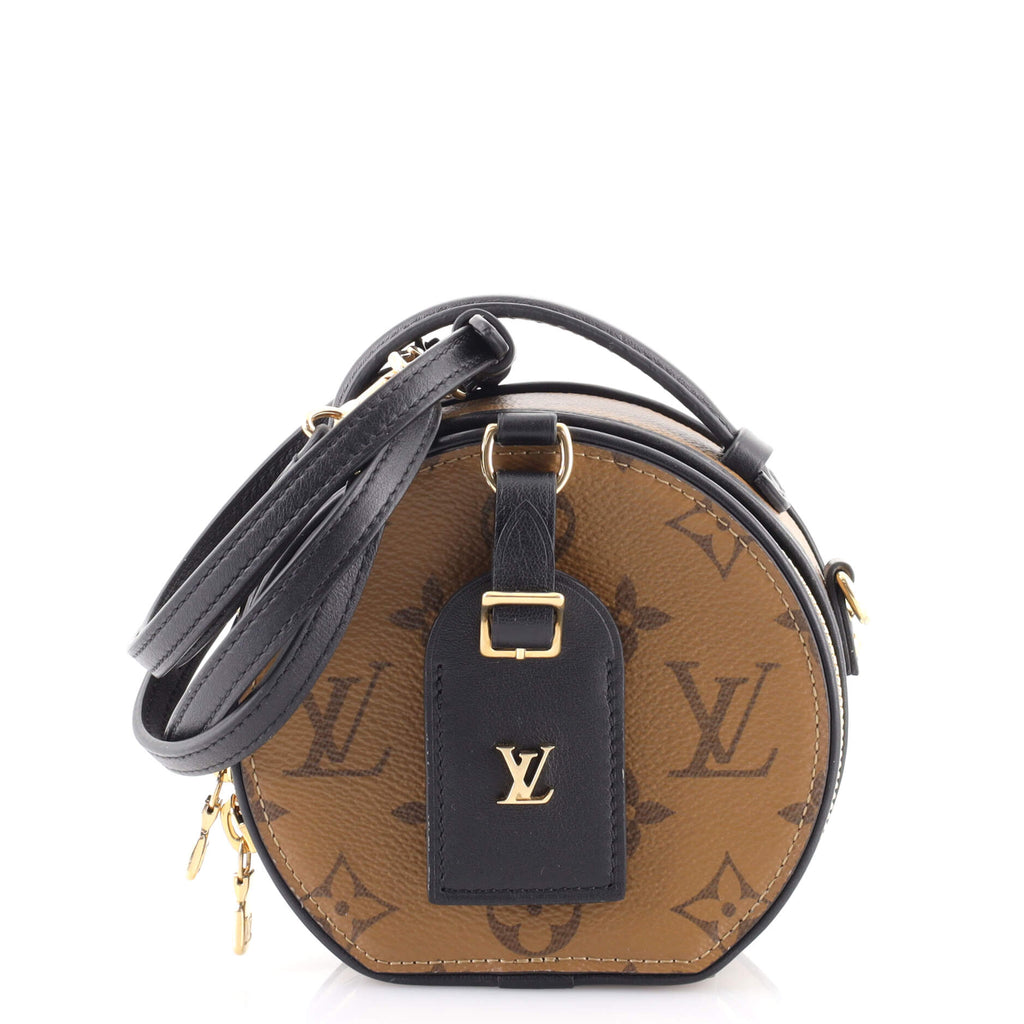 Louis Vuitton Mini Boite Chapeau Bag Reverse Monogram Canvas Brown