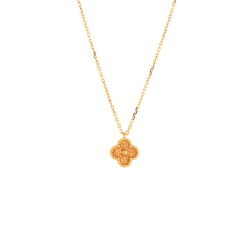 Van Cleef & Arpels Sweet Alhambra Pendant Necklace 18K Rose Gold