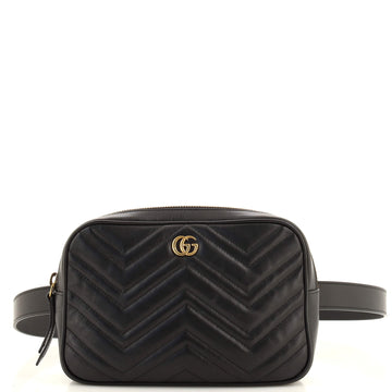 Gucci GG Marmont Square Belt Bag Matelasse Leather