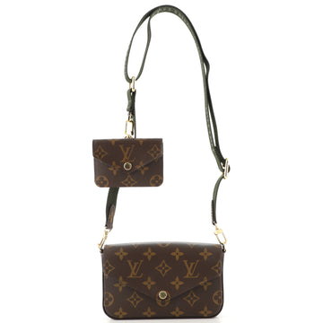 Louis Vuitton Felicie Strap & Go Handbag Monogram Canvas