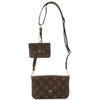LOUIS VUITTON LV GHW Felicie Strap & Go Shoulder Bag M80091 Monogram  Brown Green