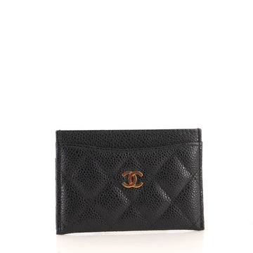 Chanel Classic Card Holder Quilted Caviar