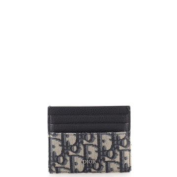 Christian Dior Card Holder Oblique Canvas and Leather
