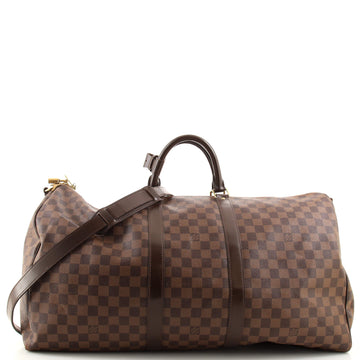 Louis Vuitton Keepall Bandouliere Bag Damier 55