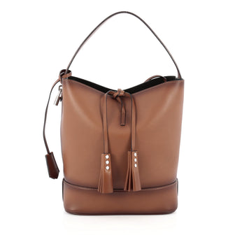 Louis Vuitton NN 14 Cuir Nuance Bucket Bag Leather GM  Brown