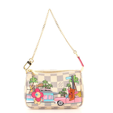 Louis Vuitton Pochette Accessoires Limited Edition Vivienne Xmas Damier Mini