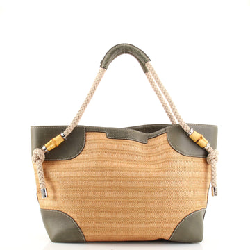 Gucci Maui Tote Woven Straw Medium