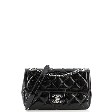 Chanel Coco Shine Flap Bag Quilted Patent Small