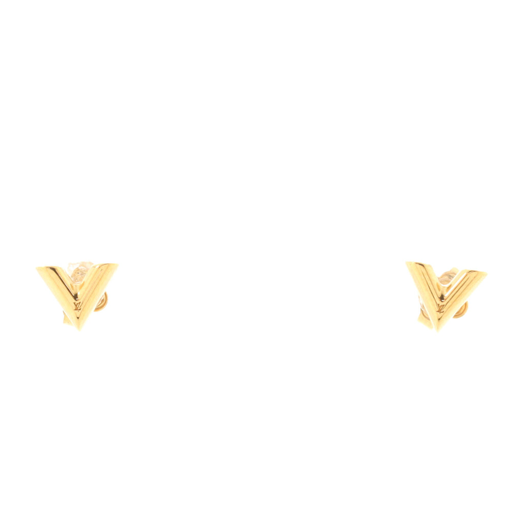 Louis Vuitton Essential V Stud Earrings - Brass Stud, Earrings - LOU805479