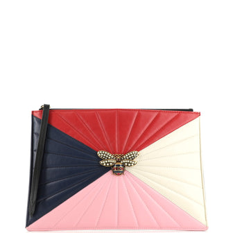 Gucci Queen Margaret Zip Pouch Quilted Leather