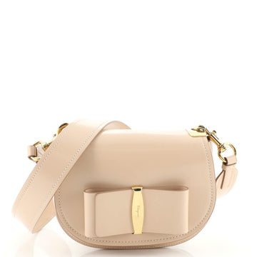 Salvatore Ferragamo Anna Vara Flap Shoulder Bag Leather Small