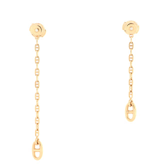 Hermes New Farandole Drop Earrings 18K Rose Gold with Diamonds TPM