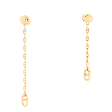 Hermes New Farandole Drop Earrings 18K Rose Gold with Diamonds TPM