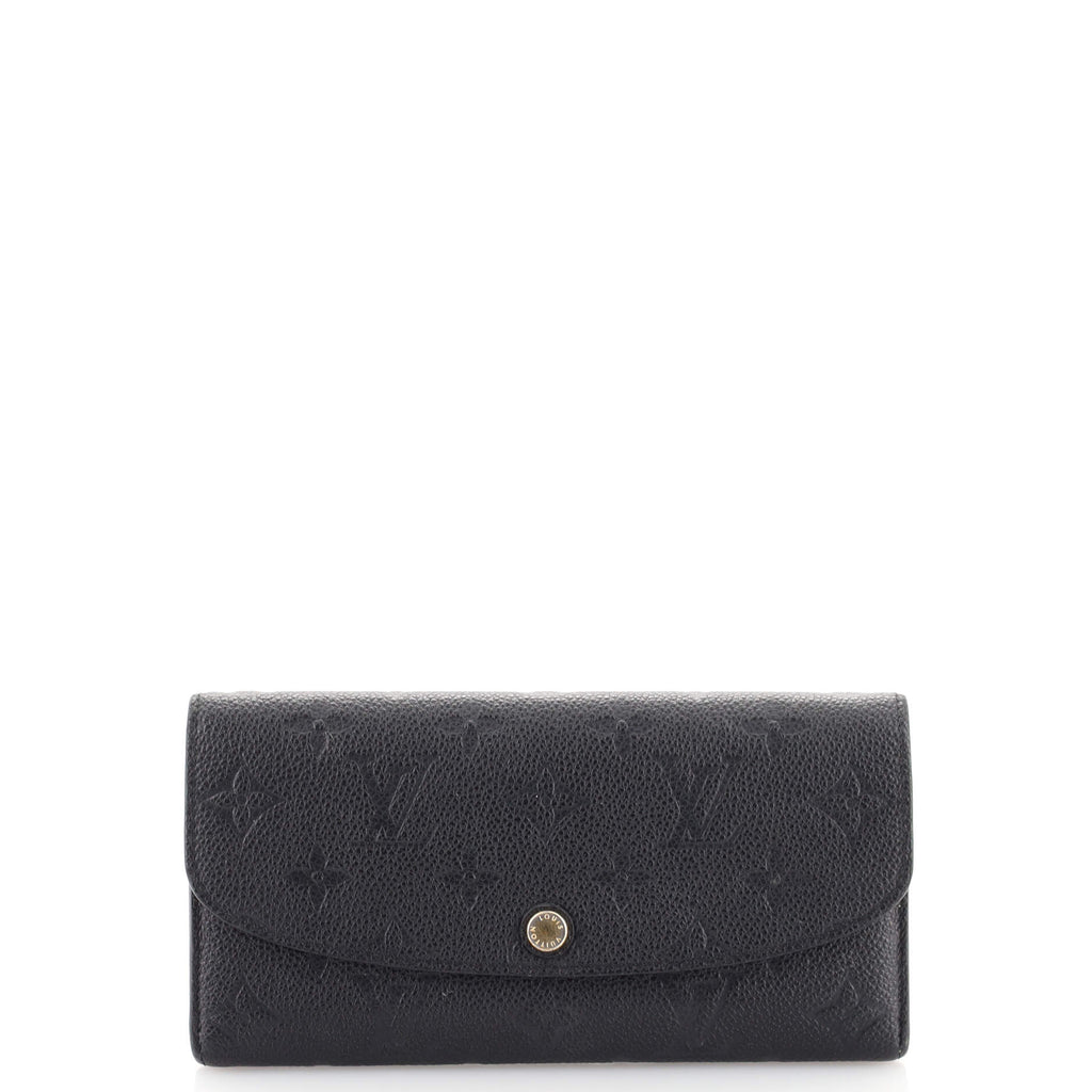 Louis Vuitton 2017 LV Monogram Emilie Wallet - Black Wallets