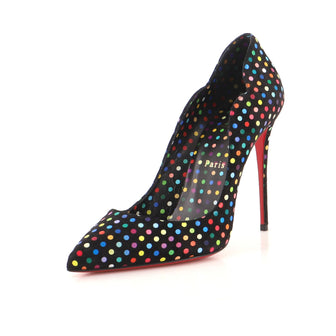 Christian Louboutin Women's Hot Chick Pumps Printed Suede 100