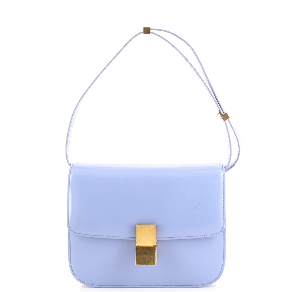 Celine Classic Box Bag Smooth Leather Medium Blue