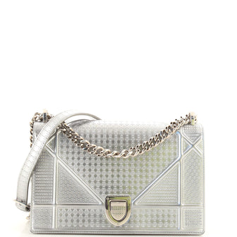 Christian Dior Diorama Flap Bag Cannage Embossed Calfskin Medium