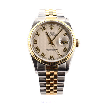 Oyster Perpetual Datejust Automatic Watch Stainless Steel and Yellow Gold 36