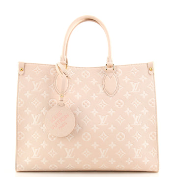 Louis Vuitton OnTheGo Tote Spring in the City Monogram Empreinte Leather MM