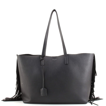 Saint Laurent Fringe Shopper Tote Leather Large