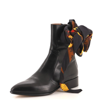 Maison Margiela Women's Scarf Boots Leather and Silk