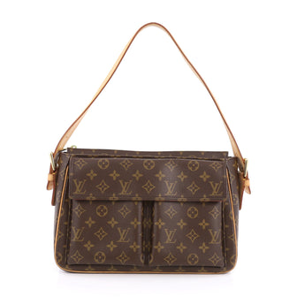 Louis Vuitton Viva Cite Handbag Monogram Canvas GM Brown 1800501