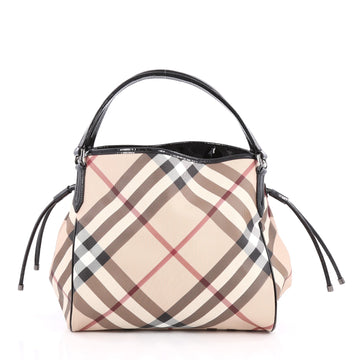Burberry Bilmore Tote Nova Check Coated Canvas Medium 1800502