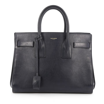 Buy Saint Laurent Sac De Jour Handbag Leather Small Blue 1801001