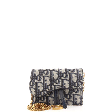 Christian Dior Saddle Nano Pouch Oblique Canvas